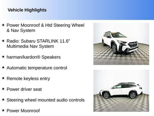 Crystal White Pearl 2024 Subaru Outback Limited