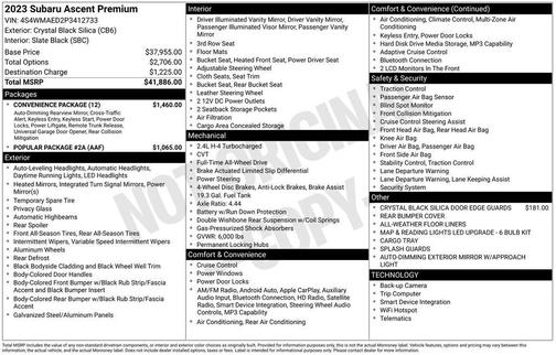 2023 Subaru Ascent Premium 7-Passenger