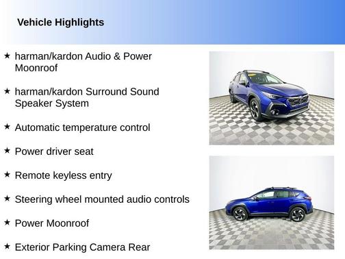Sapphire Blue Pearl 2024 Subaru Crosstrek Limited