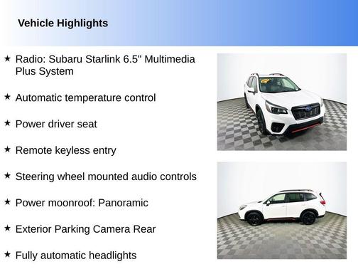 Crystal White Pearl 2020 Subaru Forester Sport