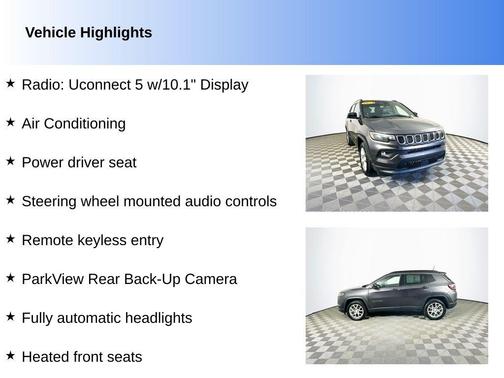 Gray 2023 Jeep Compass Latitude Lux