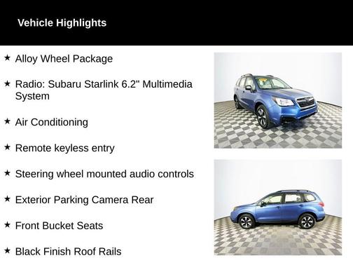 2018 Subaru Forester 2.5i