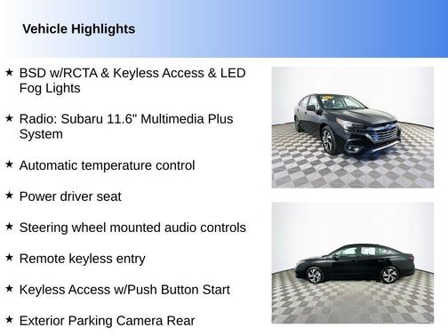 Black 2025 Subaru Legacy Premium