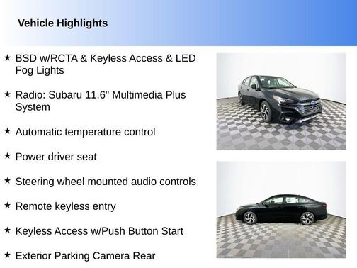 Black 2025 Subaru Legacy Premium