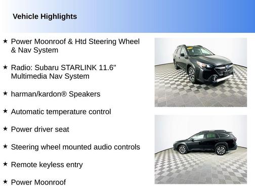 Crystal Black Silica 2024 Subaru Outback Limited