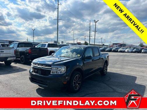 Blue 2022 Ford Maverick Lariat