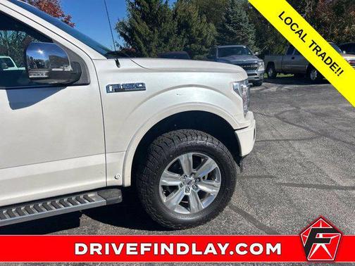 White Platinum Clearcoat Metallic 2018 Ford F-150 Platinum
