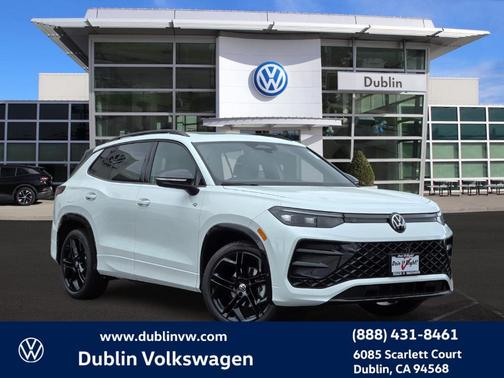Opal White Pearl 2026 Volkswagen Tiguan 2.0T SE R-Line Black