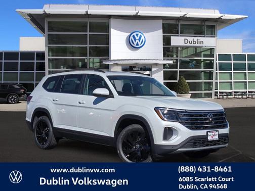 Opal White Pearl 2026 Volkswagen Atlas 2.0T SE W/TECHNOLOGY