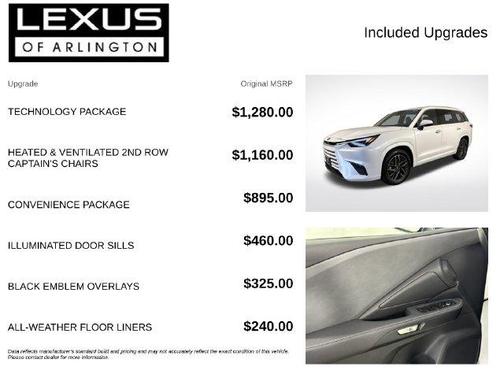Wind Chill Pearl 2026 Lexus TX 350 Premium