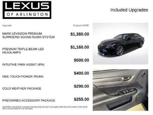 Obsidian 2018 Lexus GS 350 F Sport