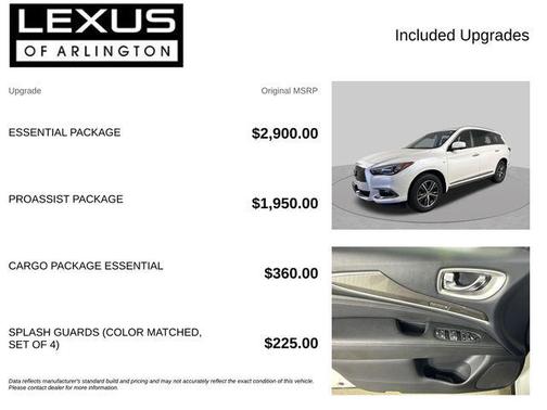 Majestic White 2019 INFINITI QX60 Luxe