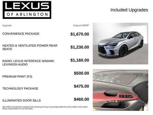 Iridium 2025 Lexus RX 500h F SPORT Performance
