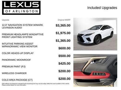 2021 Lexus RX 350 F SPORT Handling