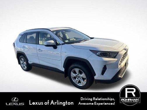 Super White 2021 Toyota RAV4 Hybrid XLE