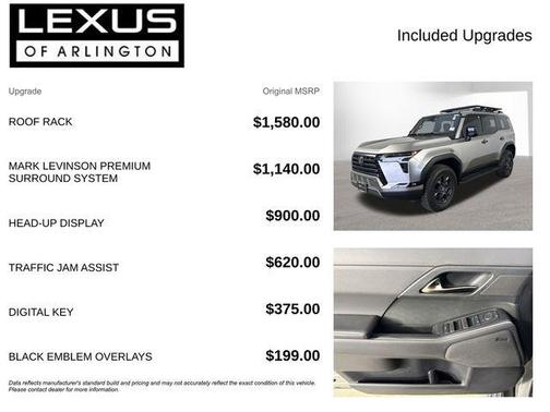 Atomic Silver 2024 Lexus GX 550 Overtrail+