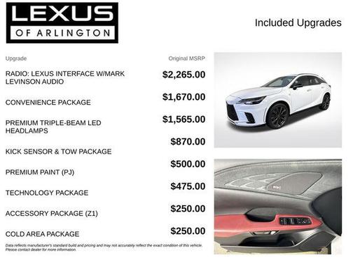 Ultra White 2024 Lexus RX 350 F SPORT Handling