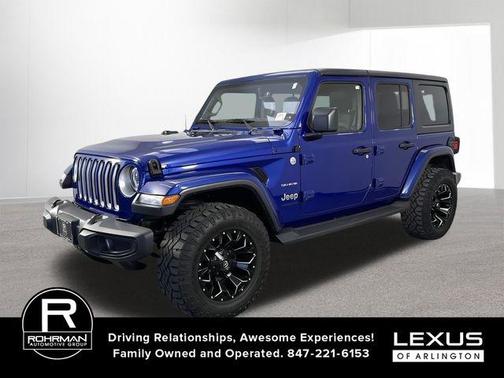 Ocean Blue Metallic Clearcoat 2018 Jeep Wrangler Unlimited Sahara