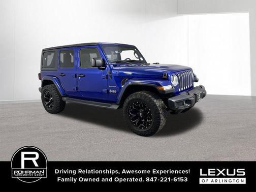 Ocean Blue Metallic Clearcoat 2018 Jeep Wrangler Unlimited Sahara
