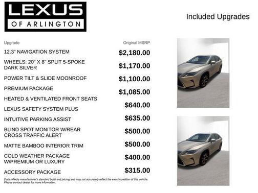 Satin Cashmere Metallic 2016 Lexus RX 350 F Sport