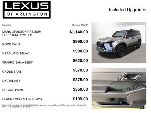 Atomic Silver/Black Roof 2025 Lexus GX 550 Overtrail+
