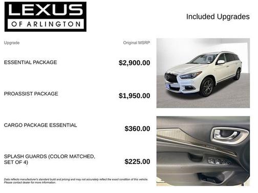 Majestic White 2019 INFINITI QX60 Luxe