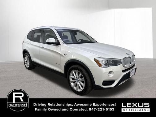 White Metallic 2017 BMW X3 xDrive28i