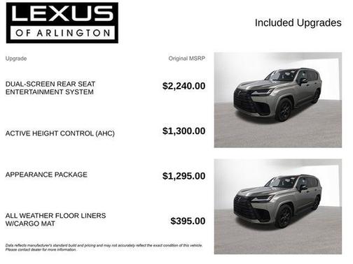 Atomic Silver 2023 Lexus LX 600 Luxury