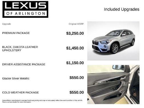 Glacier Silver Metallic 2016 BMW X1 xDrive 28i