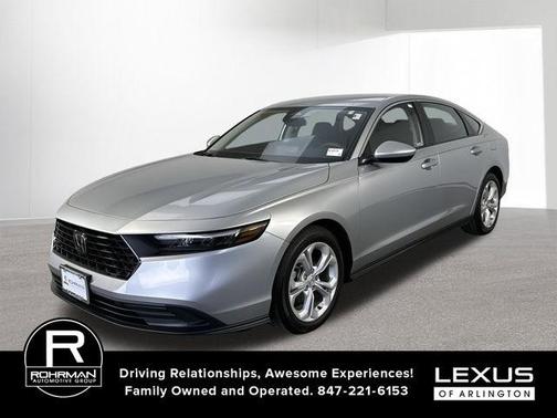 Solar Silver Metallic 2025 Honda Accord LX 1.5T