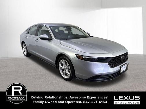 Solar Silver Metallic 2025 Honda Accord LX 1.5T
