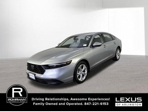 Solar Silver Metallic 2025 Honda Accord LX 1.5T