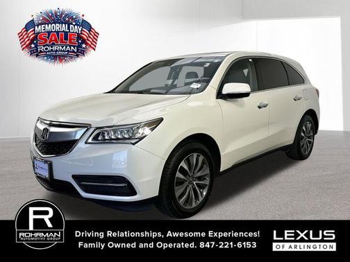 White Diamond Pearl 2016 Acura MDX 3.5L