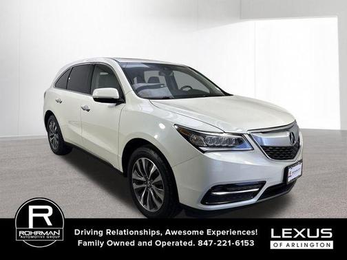 White Diamond Pearl 2016 Acura MDX 3.5L