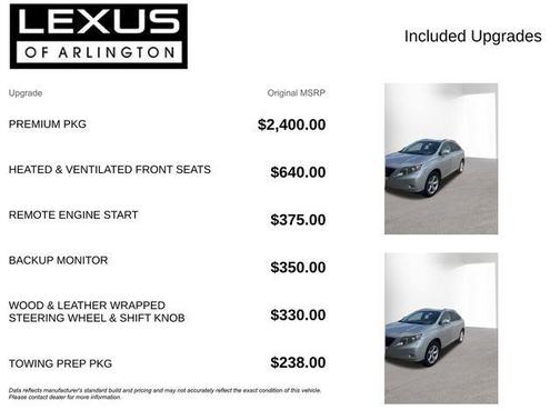 Tungsten Pearl 2011 Lexus RX 350 Base