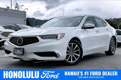 Platinum White Pearl 2019 Acura TLX Technology