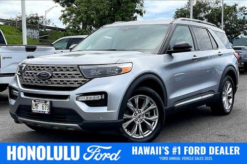 Iconic Silver Metallic 2022 Ford Explorer Limited
