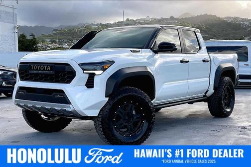 White 2024 Toyota Tacoma Hybrid TRAILHUNTER HYBRID