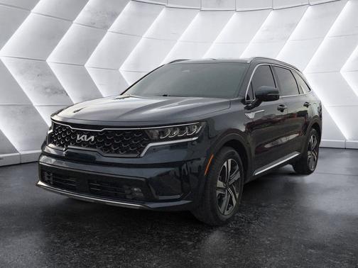 Blue 2023 Kia Sorento Hybrid EX