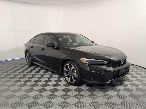 Crystal Black Pearl 2025 Honda Civic Hybrid Sport Touring