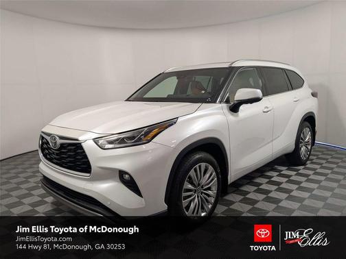Wind Chill Pearl 2025 Toyota Highlander Platinum