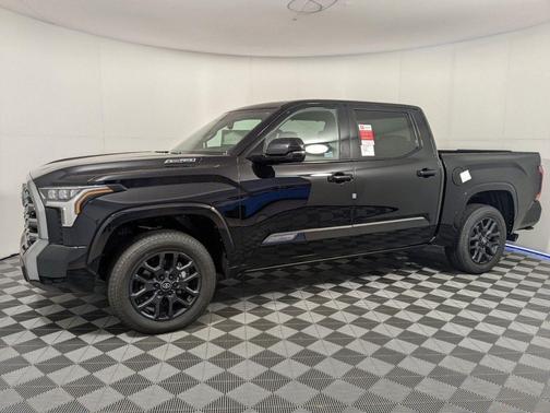 Midnight Black Metallic 2025 Toyota Tundra Hybrid Platinum
