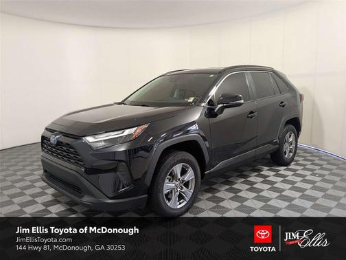 Midnight Black Metallic 2024 Toyota RAV4 Hybrid LE