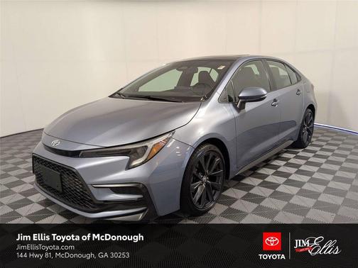 Celestite w/Midnight Black Metallic Roof 2023 Toyota Corolla XSE