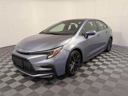 Celestite w/Midnight Black Metallic Roof 2023 Toyota Corolla XSE