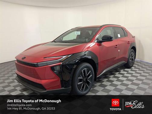 Supersonic Red w/Black Overfenders 2026 Toyota bZ XLE Plus