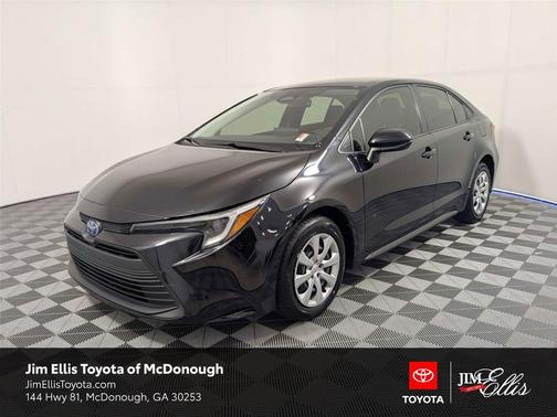 Midnight Black Metallic 2024 Toyota Corolla Hybrid LE