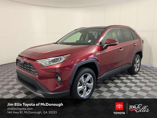 Ruby Flare Pearl 2019 Toyota RAV4 Hybrid SE