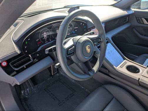 Jet Black Metallic 2025 Porsche Taycan 4