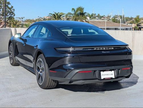 Jet Black Metallic 2025 Porsche Taycan 4